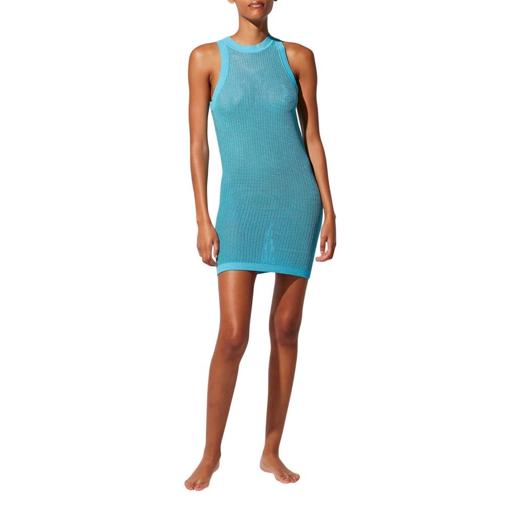 Solid & Striped Textured Turquoise Racerback Dress Size XS